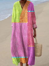 Leonora | Vintage Abstract Geometric Dress