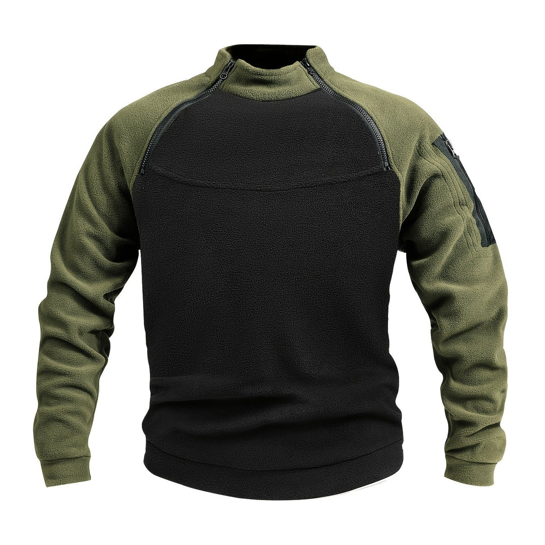 Nolan | Zip-Detail Mock-Neck Pullover