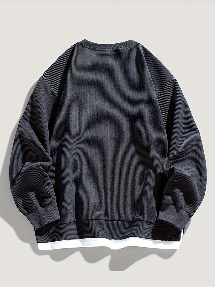 Harvey | Layered Crewneck Sweatshirt