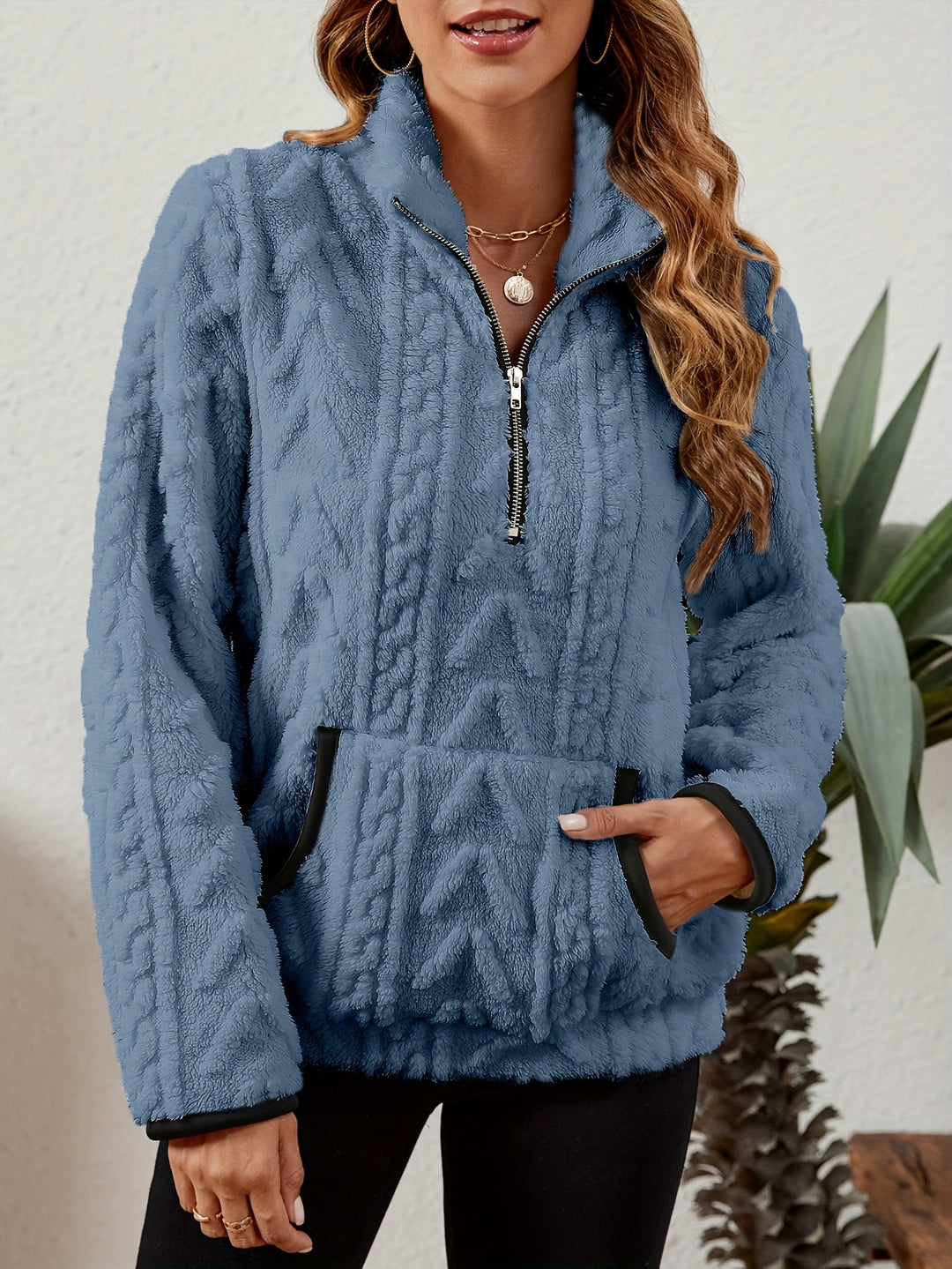 Delilah | Cozy Half-Zip Pullover