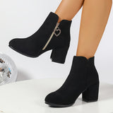 Penelope | Elegant Block-Heel Ankle Boots