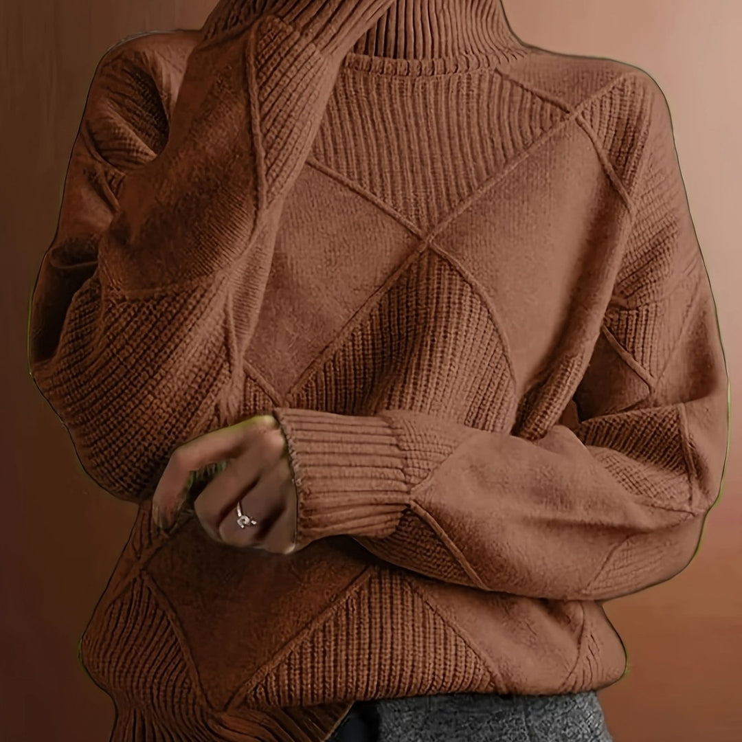 Maeve | Textured Turtleneck Sweater