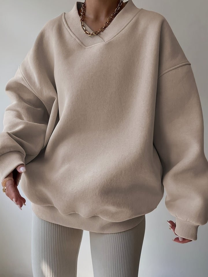 Hazel | Relaxed Half-Zip Sweatshirt