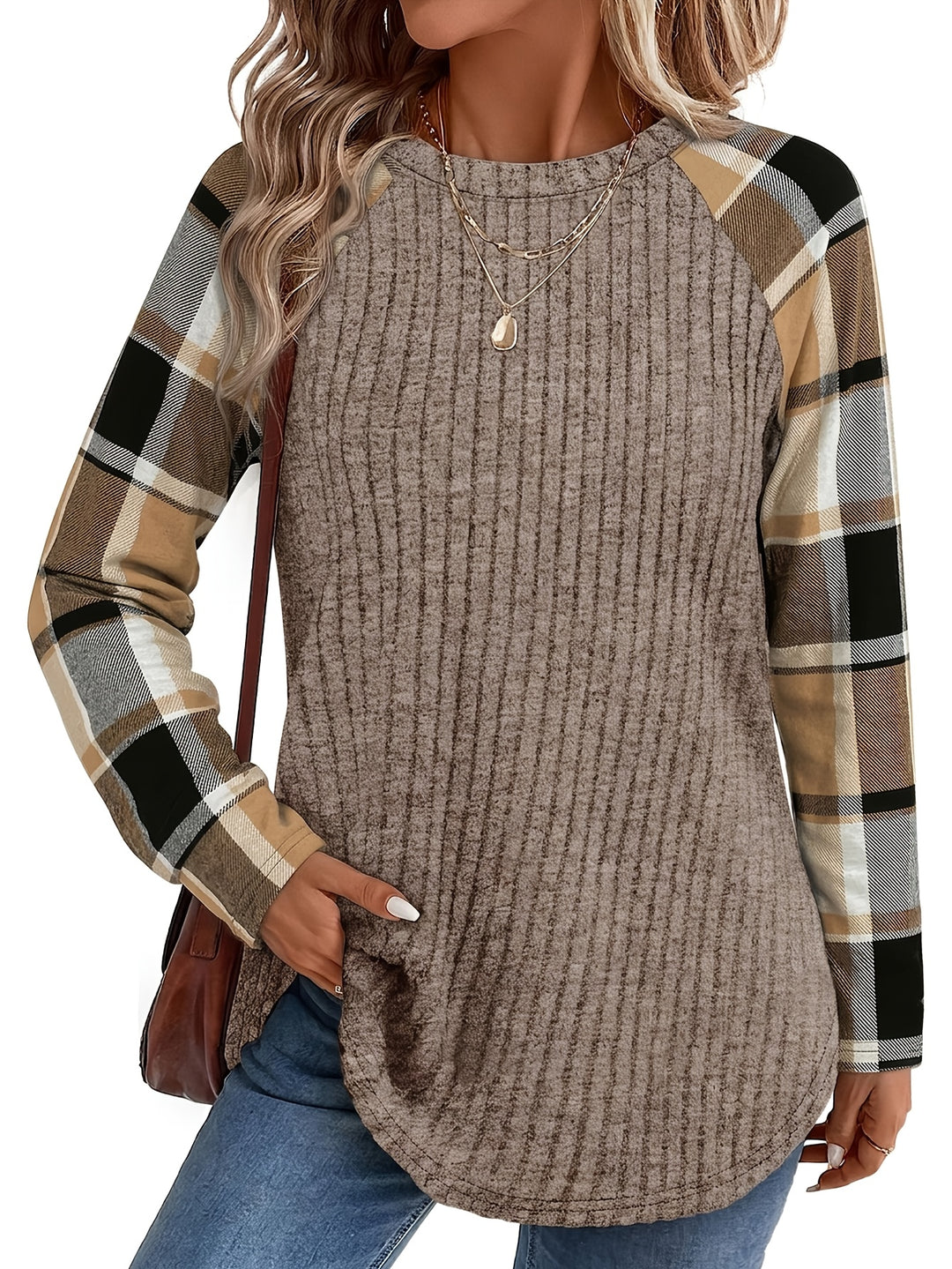 Denise | Relaxed Color-Block Long-Sleeve Top