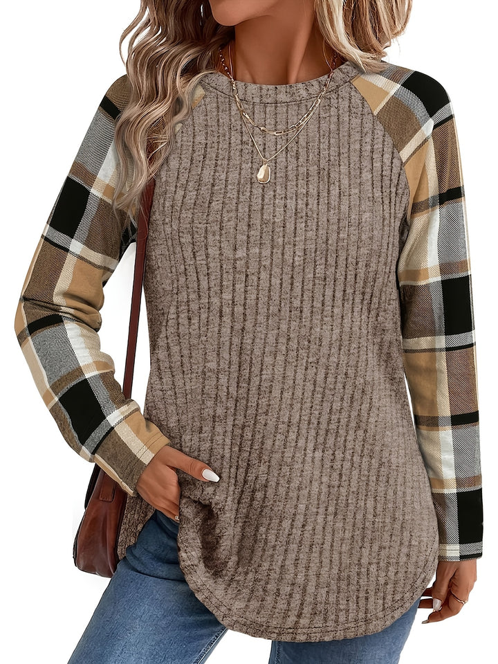 Denise | Relaxed Color-Block Long-Sleeve Top