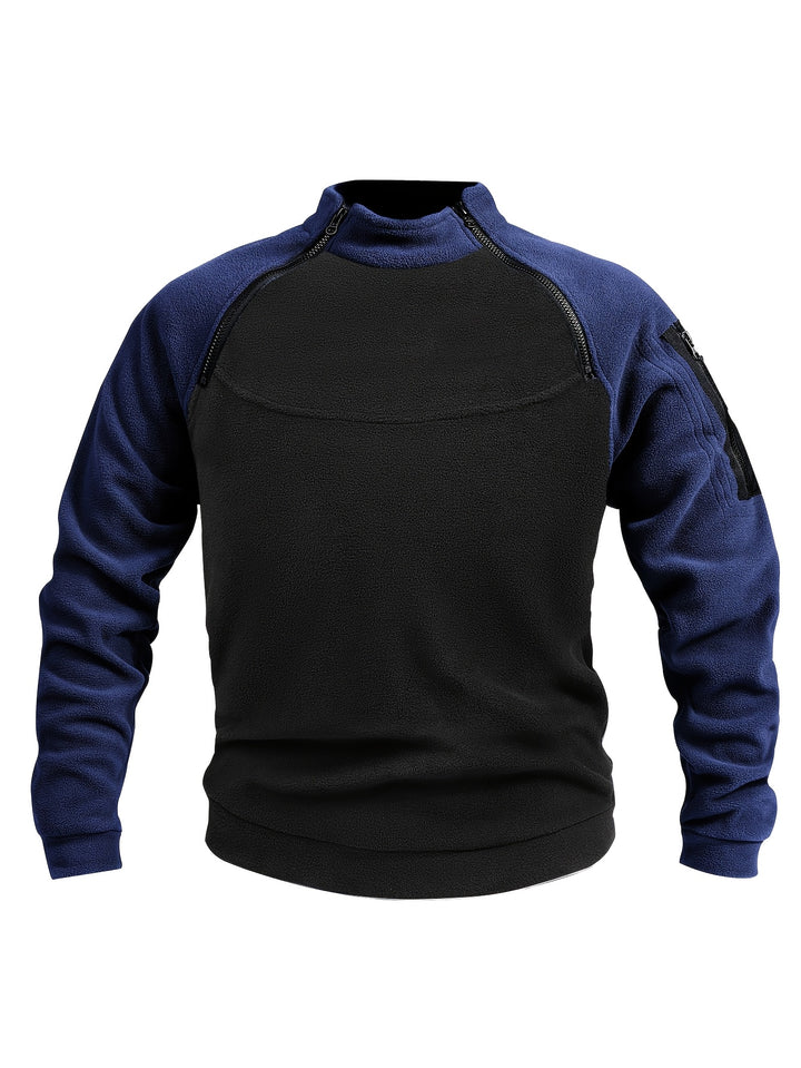Nolan | Zip-Detail Mock-Neck Pullover