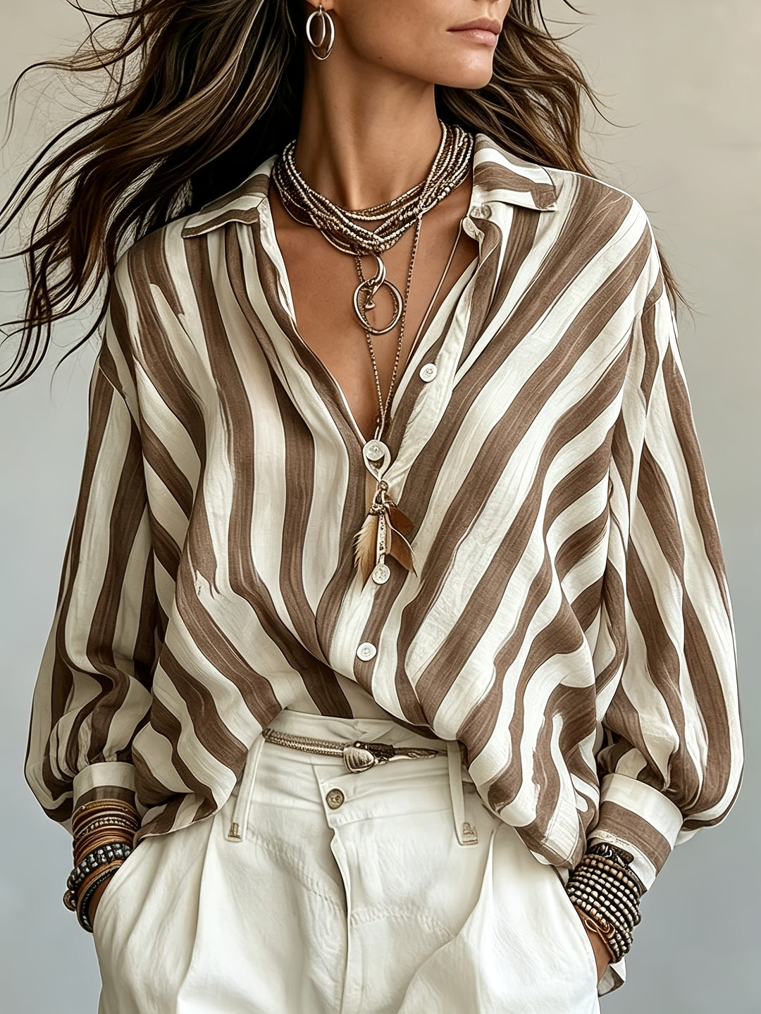 Noreen | Relaxed Striped Shirt