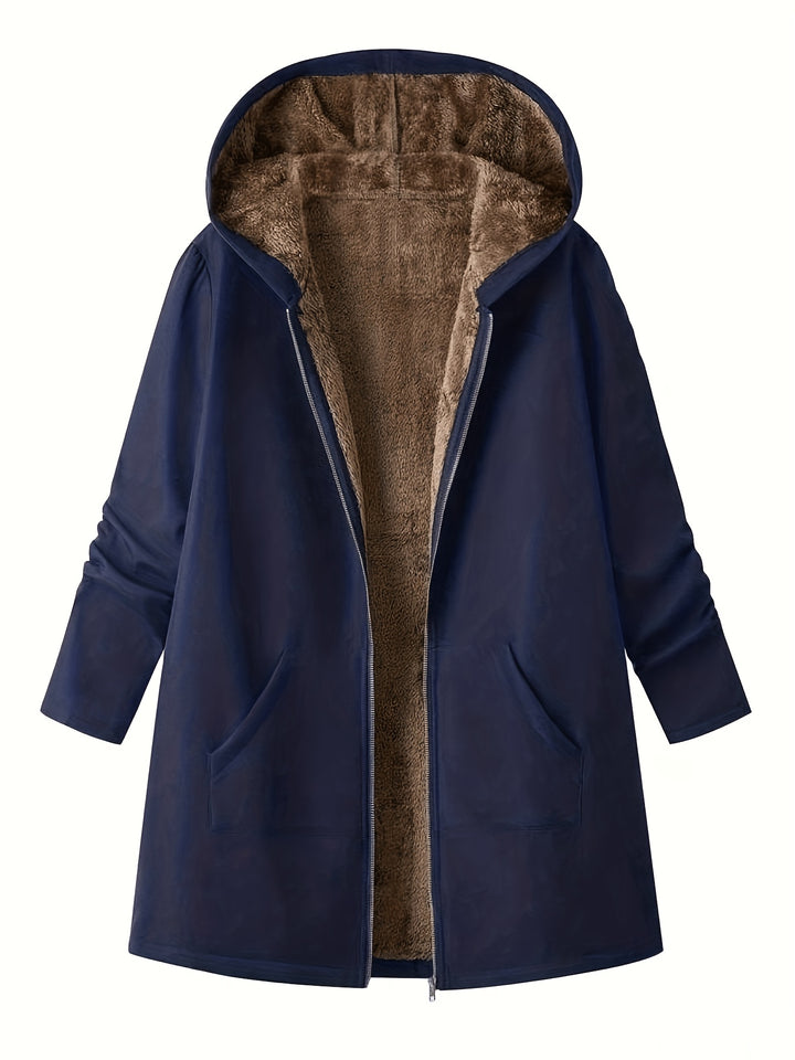 Lorna | Cozy Hooded Longline Coat