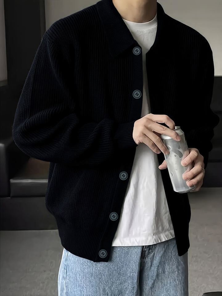 Archer | Relaxed Collared Cardigan