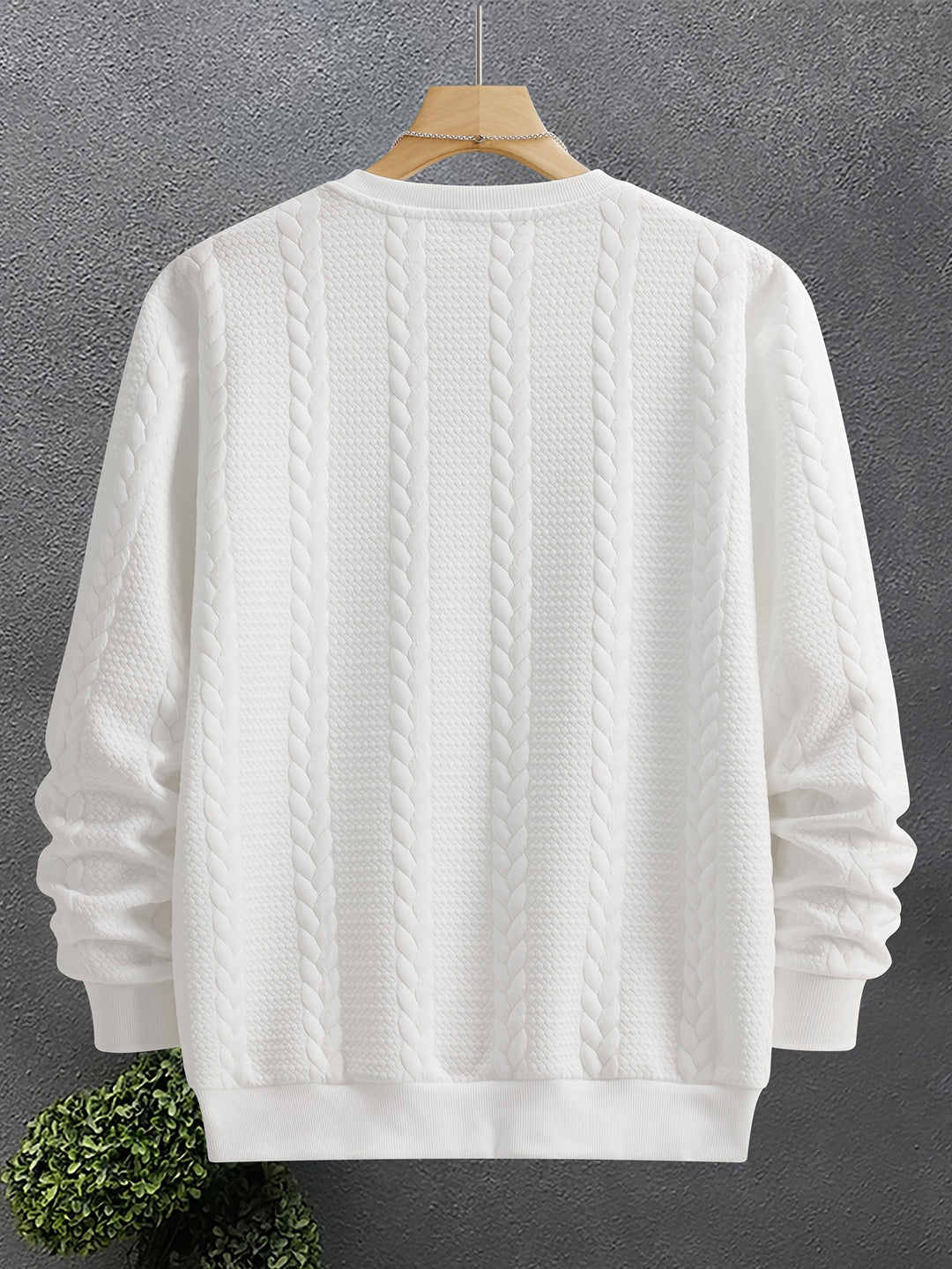 Thatcher | Textured Crew Neck Sweatshirt