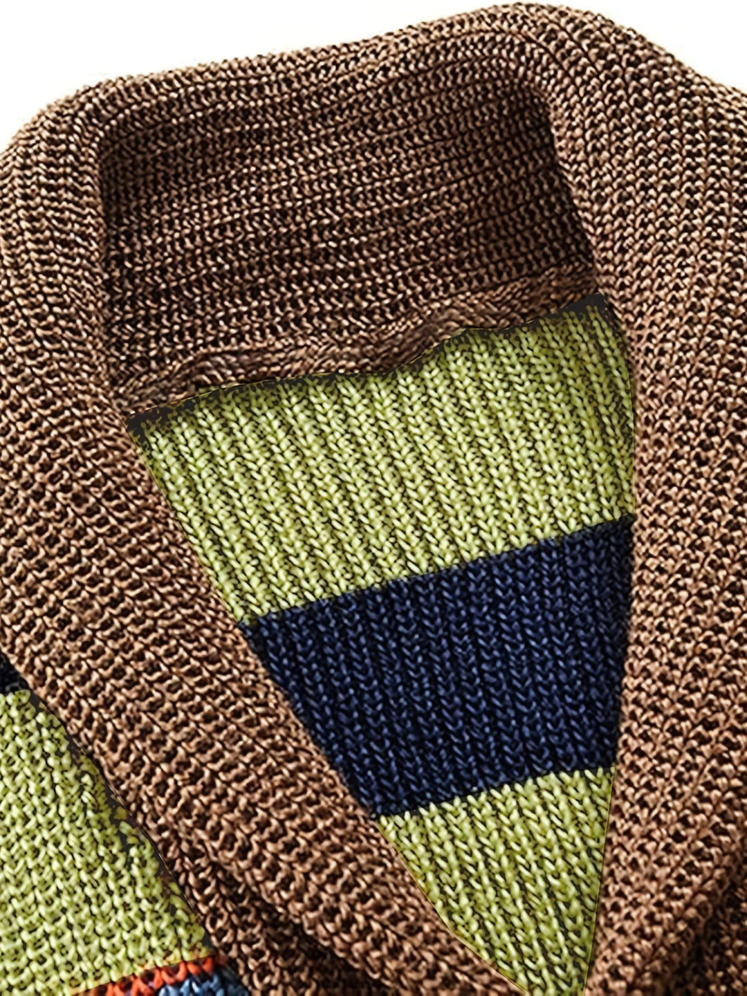 Callen | Striped Shawl-Collar Cardigan