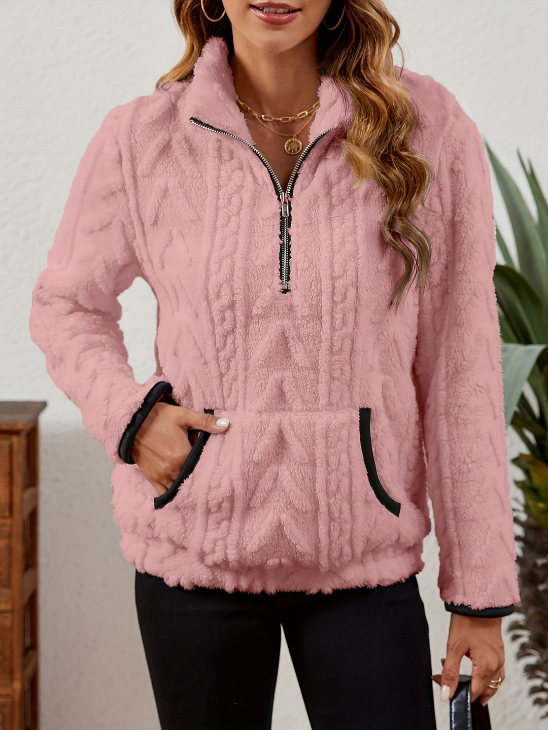 Delilah | Cozy Half-Zip Pullover