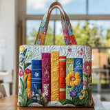 Laura | Multicolor Book Art Tote Bag
