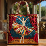 Kimberly | Multicolor Ballerina Art Tote Bag