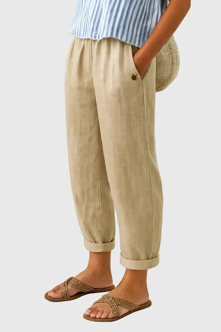 Melissa | Comfortable Plain Trousers