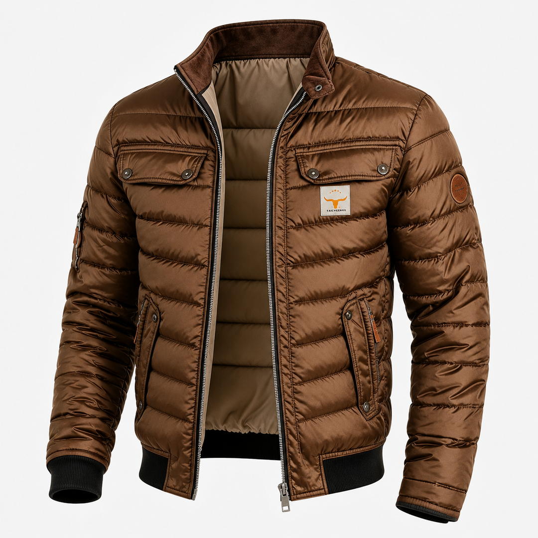 Damian | Quilted Stand-Collar Jacket