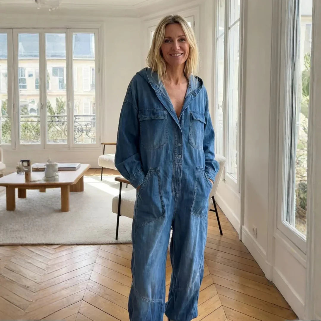Sierra | Long-Sleeve Hoodie Jumpsuit
