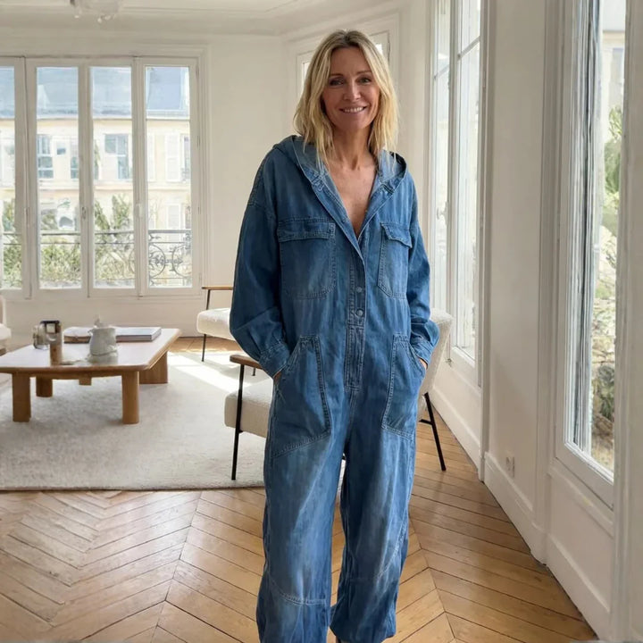 Sierra | Long-Sleeve Hoodie Jumpsuit