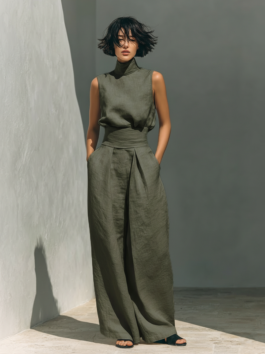 Maria | Stylish Tank Top and Loose Trousers Set