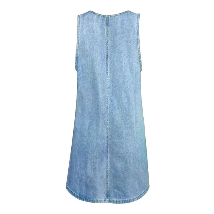 Deby | Comfortable Sleeveless Denim Dress