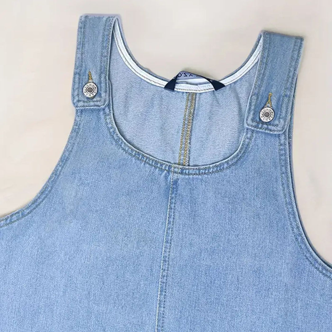 Deby | Comfortable Sleeveless Denim Dress