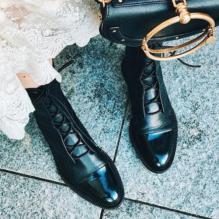 Sophia | Elegant Lace-Up Ankle Boots