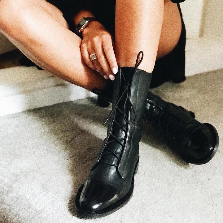 Sophia | Elegant Lace-Up Ankle Boots