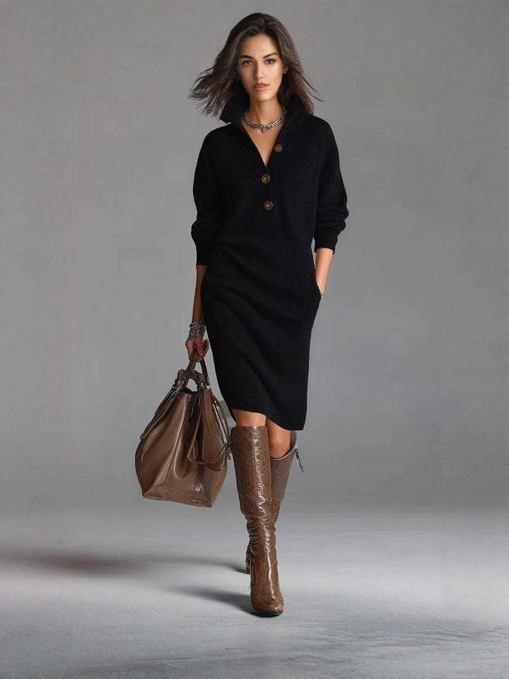 Marlowe | Relaxed Button-Up Jumper Dress