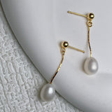 Colleen | Casual Drop Pearl Earrings