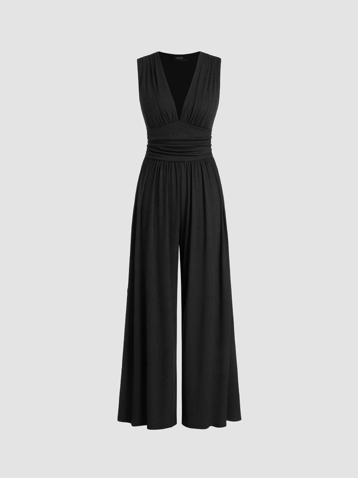 Vivian | Chic Sleeveless Wide-Leg Jumpsuit