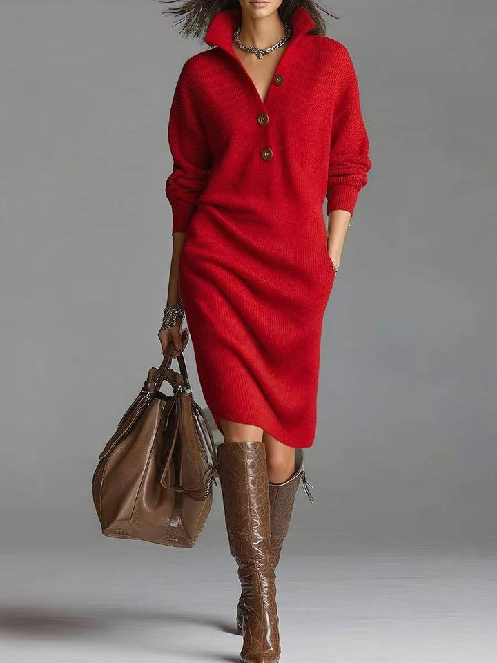 Marlowe | Relaxed Button-Up Jumper Dress