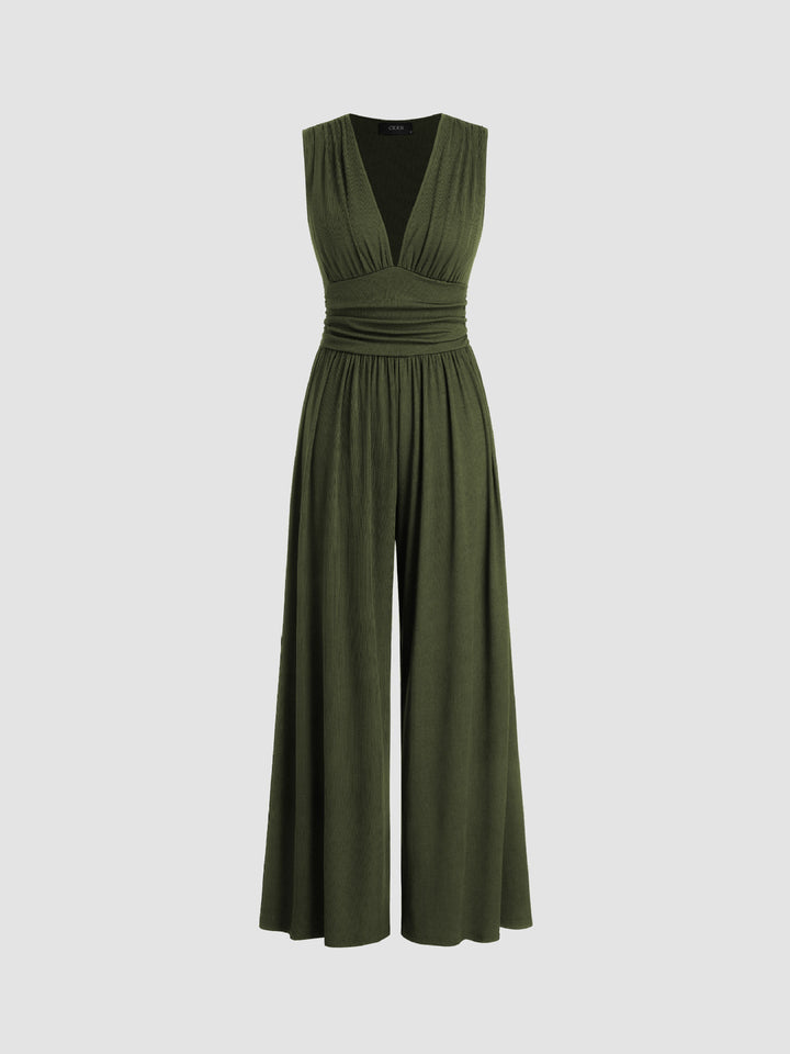 Vivian | Chic Sleeveless Wide-Leg Jumpsuit