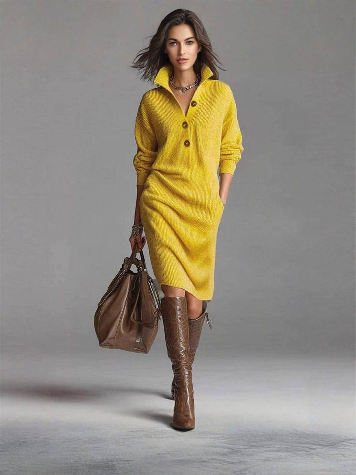 Marlowe | Relaxed Button-Up Jumper Dress