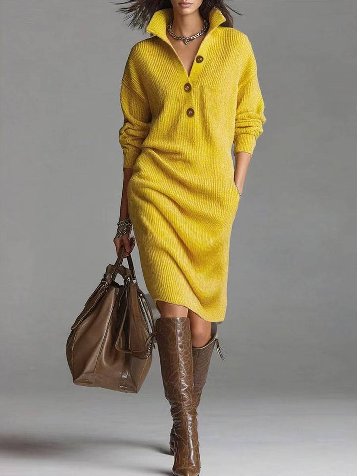 Marlowe | Relaxed Button-Up Jumper Dress