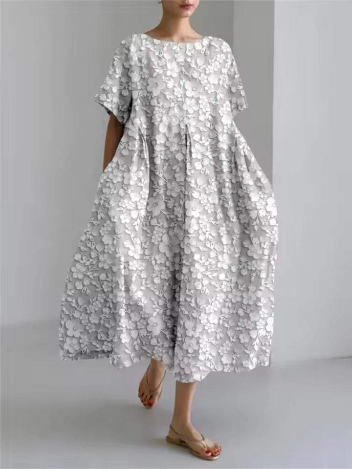 Amanda | Elegant Loose Round Neck Dress