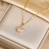 Sandra | Elegant Sakura Rose Necklace