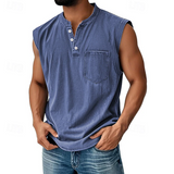 Gerald | Casual Sleeveless Vintage Style Shirt