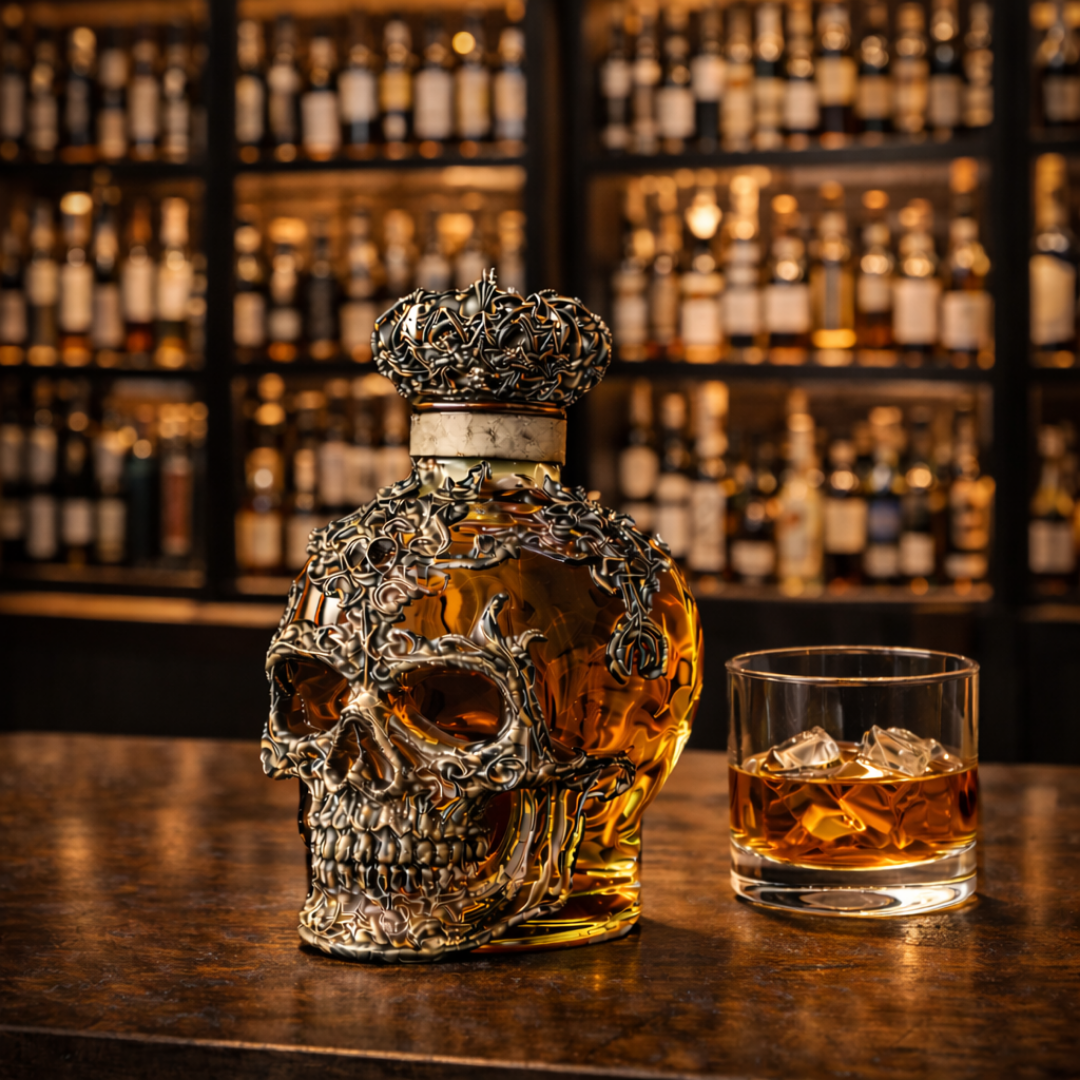 Stephen | Whisky Bottle Skulls Design