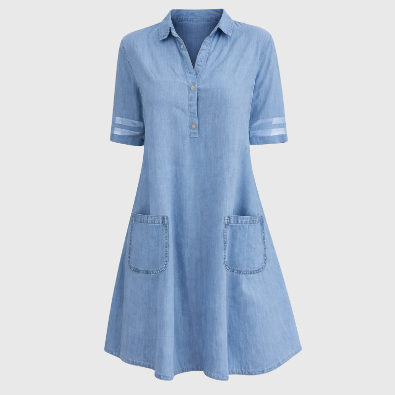 Leila | Flowing Denim Mini Dress