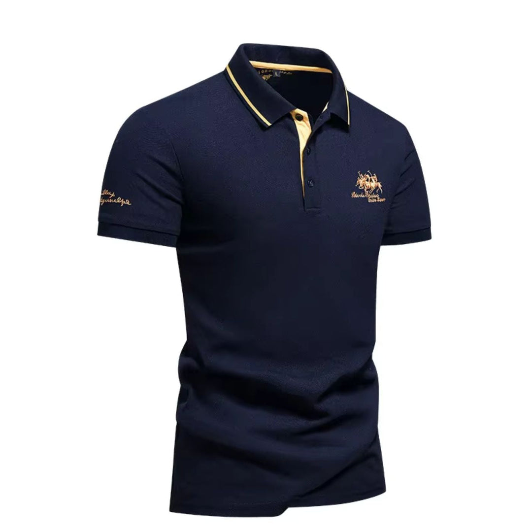 Arthur Button-Up Polo Shirt Detail