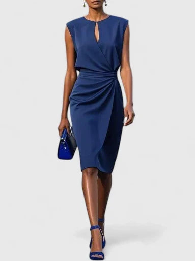 Delphina | Draped Elegance Dress