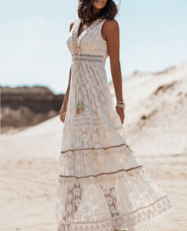Isabelle | Women’s Summer Dress Boho Maxi | Beach Casual