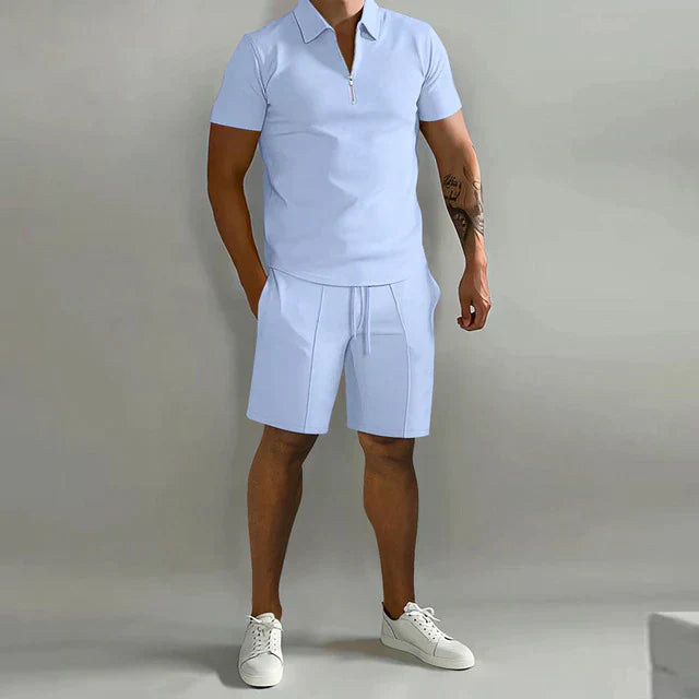 Jacob | Refined Polo and Tailored Shorts Set