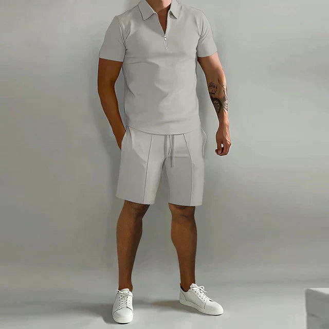 Jacob polo and tailored shorts set alternate view