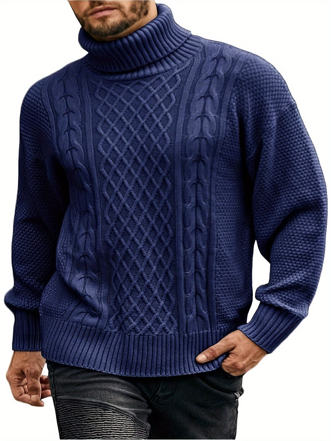 Ambrose | Classic Cable-Knit Turtleneck Sweater