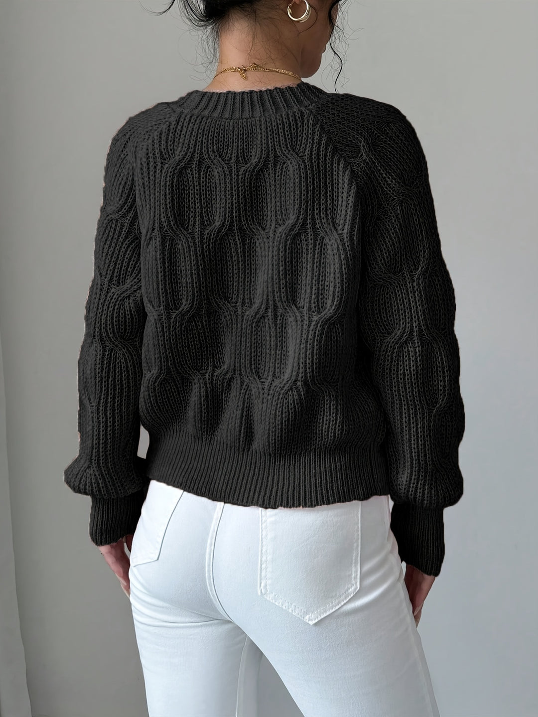 Juniper | Soft Bow-Detail Long Sleeve Cardigan