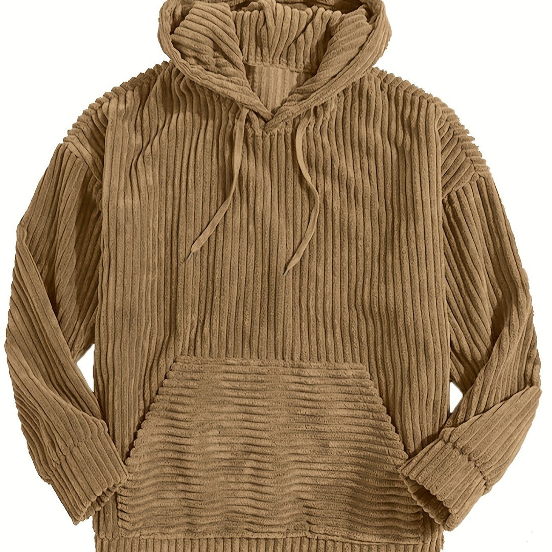 Sebastian | Ribbed Pullover Hoodie