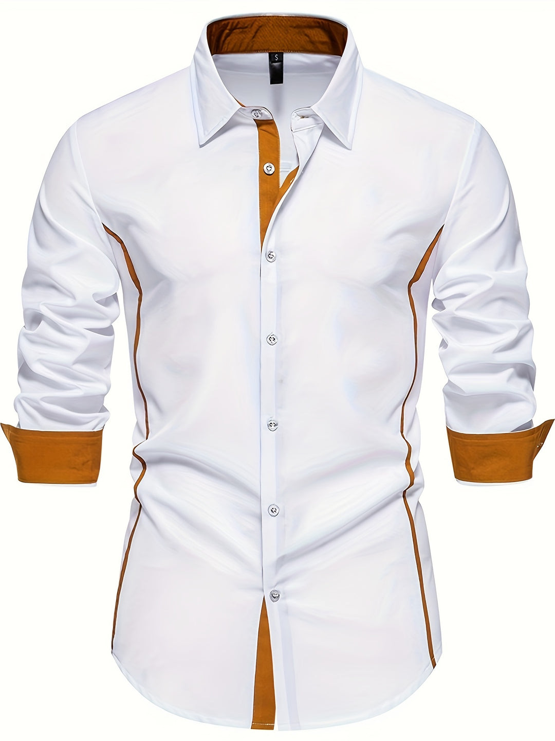 Anthony | Contrast Trim Button-Up Shirt
