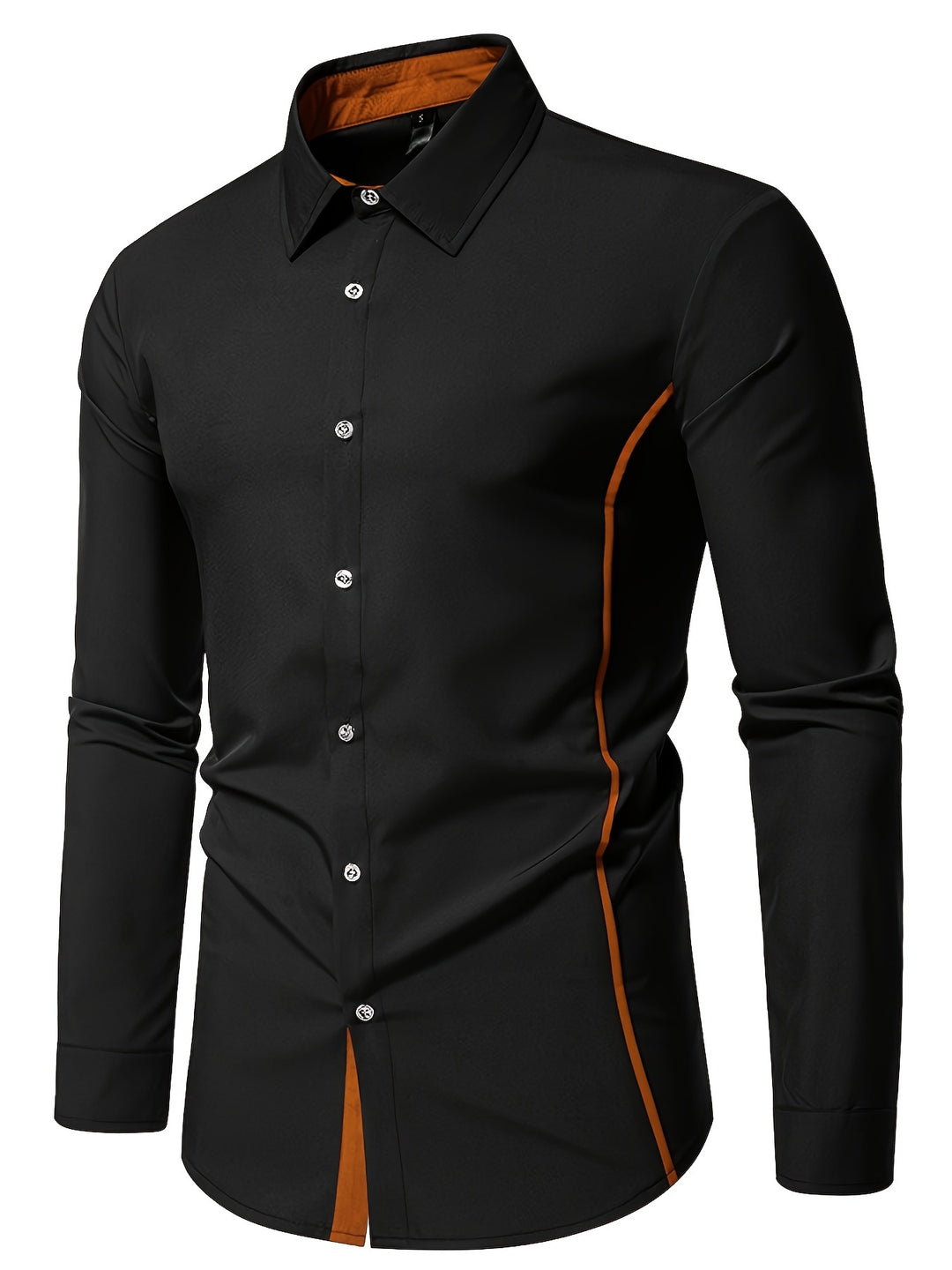 Anthony | Contrast Trim Button-Up Shirt