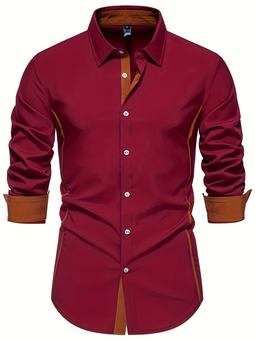 Anthony | Contrast Trim Button-Up Shirt
